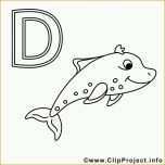 Selten Delfin Ausmalbild Buchstaben Zum Ausdrucken