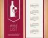 Selten Moderne Weinkarte Vorlage