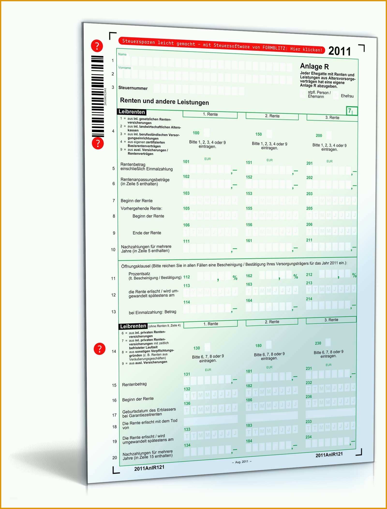 einzigartig reisekostenabrechnung zur vorlage beim finanzamt anlage r 2011 formular zum