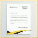 Sensationell Elegant Gelb Und Grau Wellen Briefpapier Design Vorlage