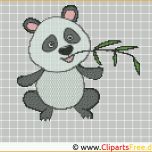 Sensationell Stickvorlage Panda Stickvorlagen Kostenlos