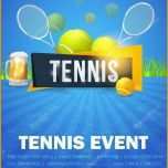 Sensationell Tennis event Flyer Oder Poster Vorlage Vektor Design