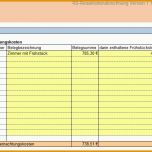 Spektakulär Excel Vorlage Reisekostenabrechnung