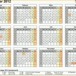 Spektakulär Kalender 2012 Zum Ausdrucken Excel Vorlagen In 11
