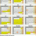 Spektakulär Kalender 2014 Sachsen Ferien Feiertage Excel Vorlagen