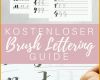 Spektakulär Kostenloser Brush Lettering Guide Zum Downloaden Und
