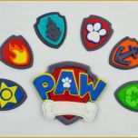 Tolle Edible Paw Patrol Inspired Cake toppers Set with Shield Badge