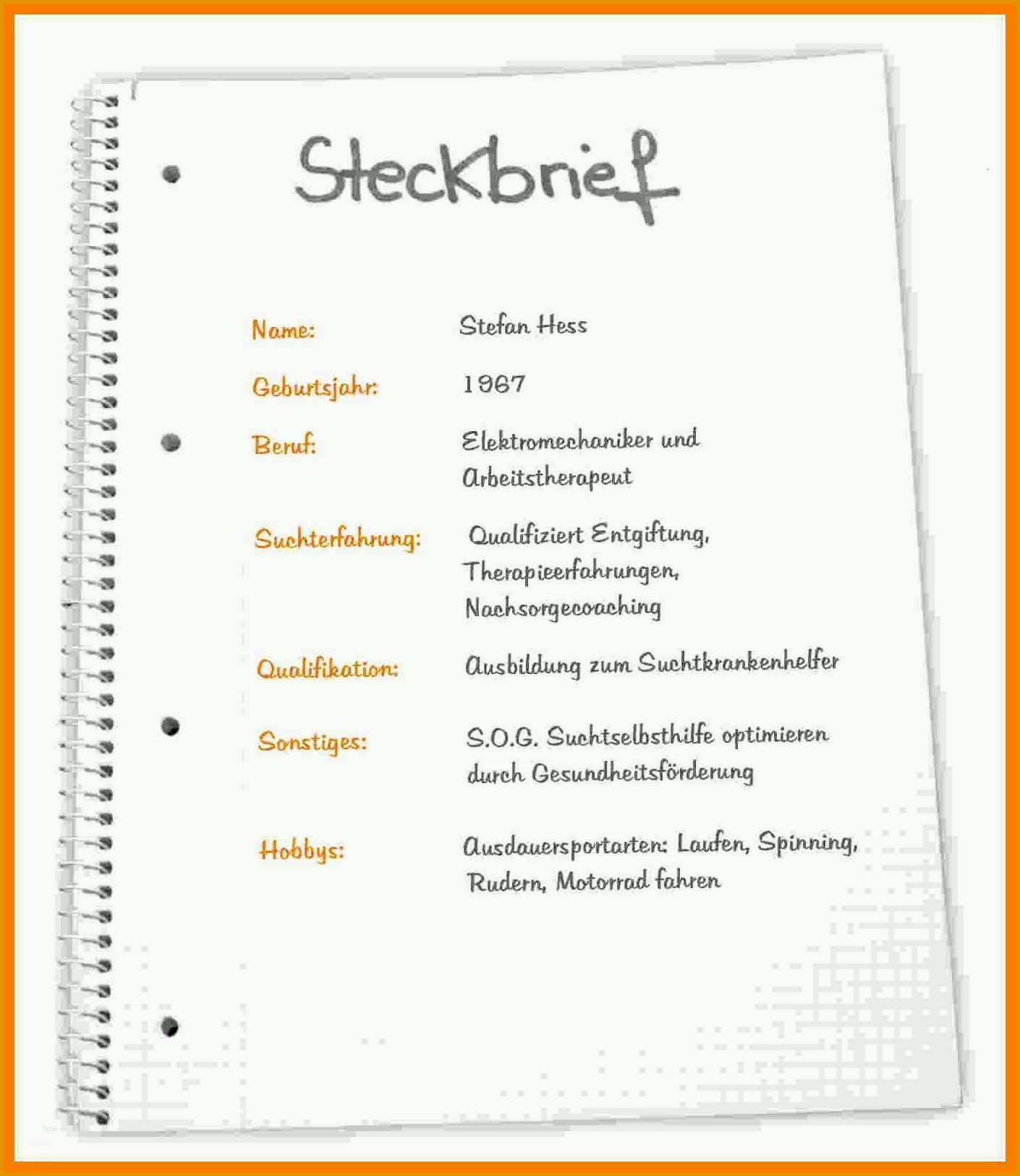 Tolle Vorlage Steckbrief Kindergarteneckbrief Erzieherin Kostenlos 