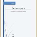 Überraschen Besten Der Businessplan Deckblatt