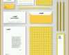 Überraschen Corporate Identity Vorlage Mit Gelbem Muster Für Brandbook