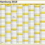 Überraschen Excel Kalender Vorlage Fabelhafte Kalender 2018 Hamburg