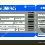 Überraschen Flugticket Boarding Pass Tickets Vorlage isoliert Auf