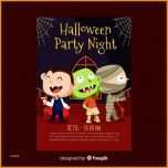 Überraschen Schöne Halloween Party Poster Vorlage Mit Flachen Design