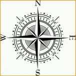 Überraschen Vektor Schwarz Kompass Vektorgrafik