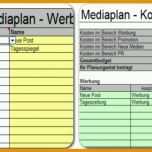 Ungewöhnlich Der Genial Einfache Mediaplan Pro Unter Excel Me Nplanung