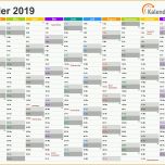 Ungewöhnlich Excel Kalender 2019 Kostenlos
