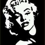 Ungewöhnlich Pop Art Vorlagen Luxus Marilyn Monroe Stencil Scan N Cut