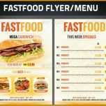 Unglaublich Fast Food Imbiss Flyer Vorlage Pizza Döner Werbung
