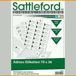 Unglaublich Sattleford 600 Adress Etiketten 70x36 Mm Universal Für