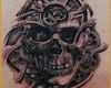 Unglaublich Skull and Gear Type Tattoo for Men