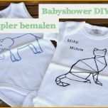 Unglaublich T Shirts Bemalen Vorlagen Angenehm Babyshower Diy
