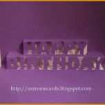 Unvergesslich Happy Birthday Pop Up Card