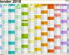 Unvergesslich Kalender 2018 Zum Ausdrucken In Excel 16 Vorlagen