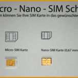 Unvergesslich Micro &amp; Nano Sim Schablone En &amp; Zuschneiden