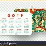 Wunderbar 2019 Taschenkalender Basic Grid Vektor Horizontale