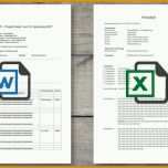 Wunderbar Protokoll Vorlage Word &amp; Excel Für Sitzungen &amp; Meetings