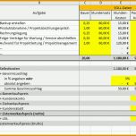 Wunderschönen Excel Vorlage Projekt Kalkulation Controlling Pierre Tunger