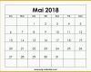 Wunderschönen Kalender Mai 2018 Zum Ausdrucken Frei