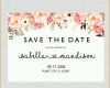 Wunderschönen Printable Save the Date Template Card Floral Save the Date