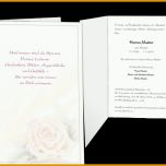 Wunderschönen Traueranzeige Rose Pastell Klappkarte Einladung Trauerfeier
